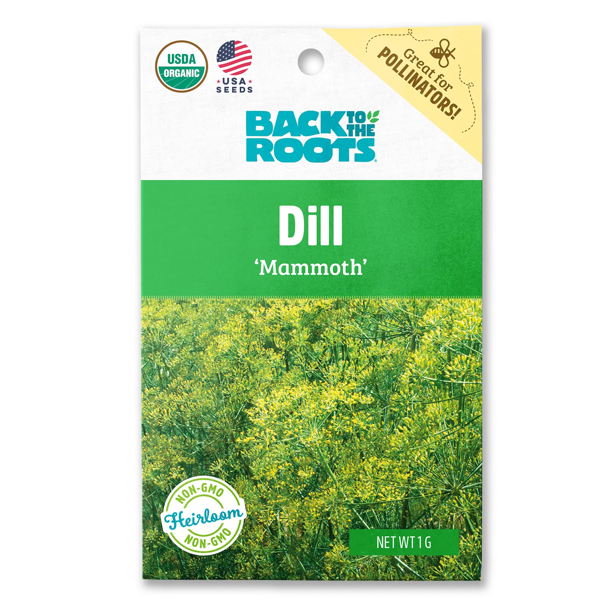 Back to the Roots 100% Organic Seed Packet - Dill