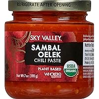 SKY VALLEY Organic Sambal Oelek Paste, 7 OZ