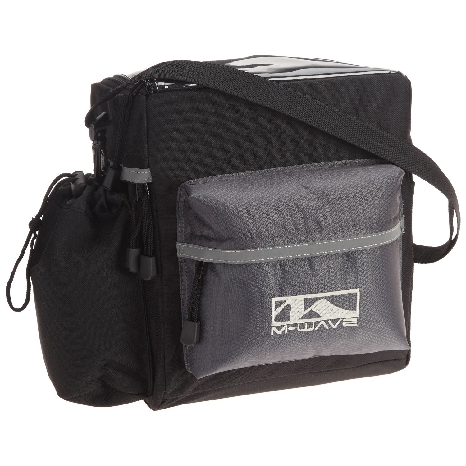 M-Wave Utrecht Travel Clip On Handlebar Bag - Black