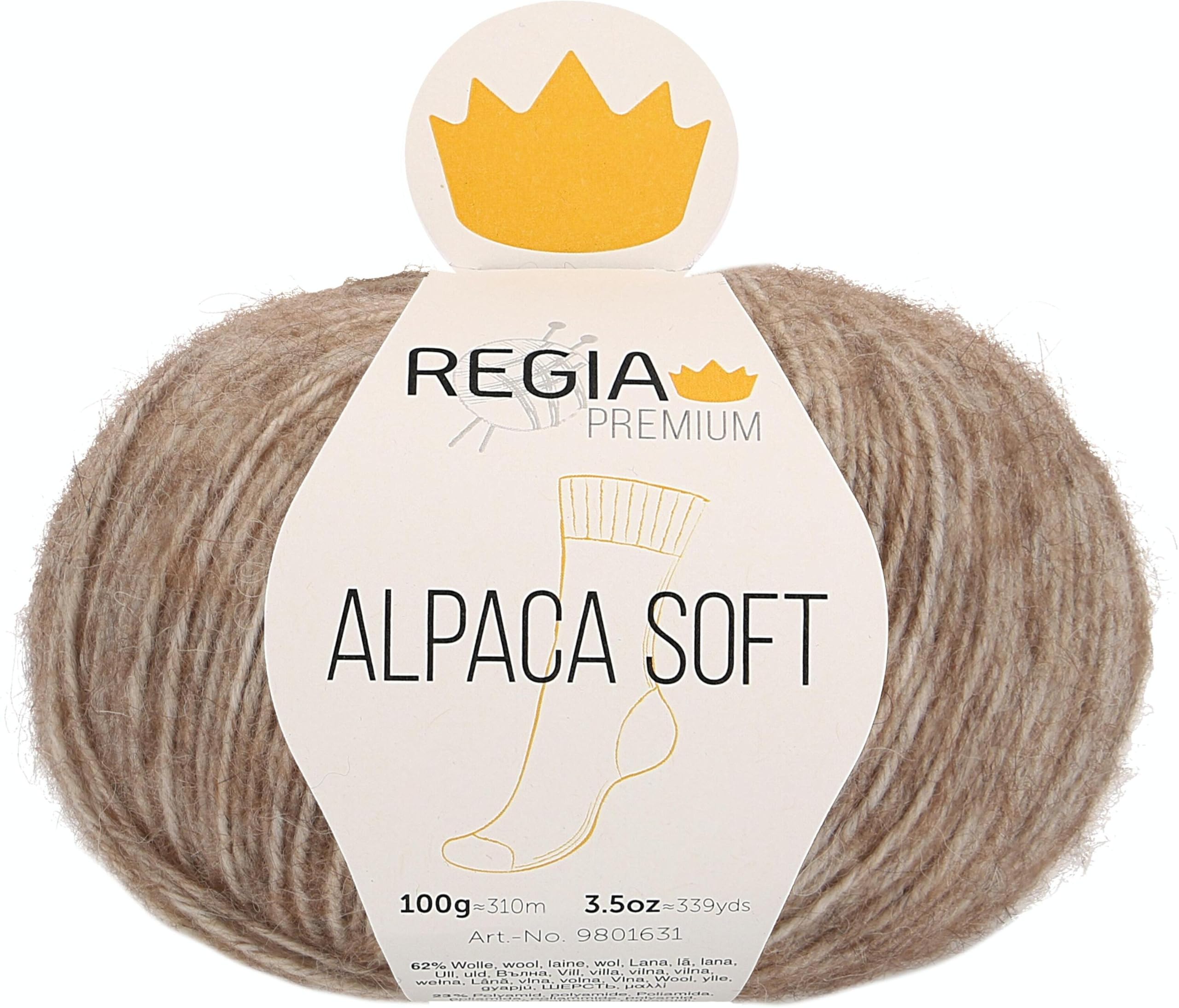 Regia Schachenmayr Premium Alpaca Soft, 100 g Camel Hand Knitting Yarn