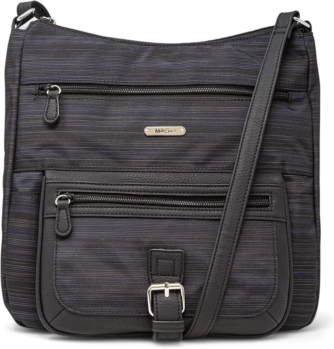 MultiSac Women's Flare Crossbody Bag Shoulder Purse, Black(Yukon), One