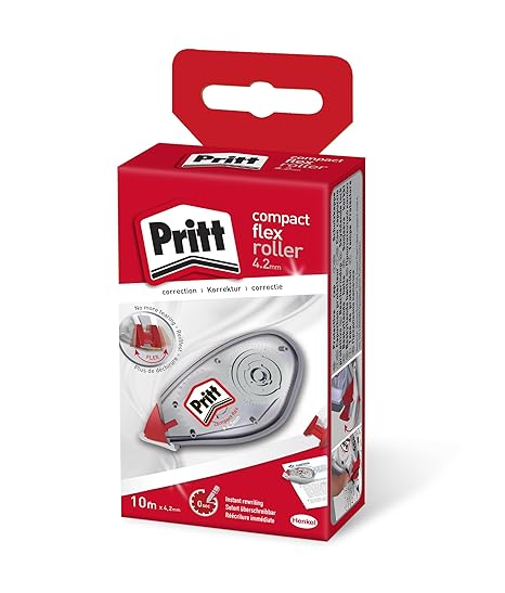 Pritt Roller Corrector Compact Flex, corrección en dos sentidos, 4.2x10 m