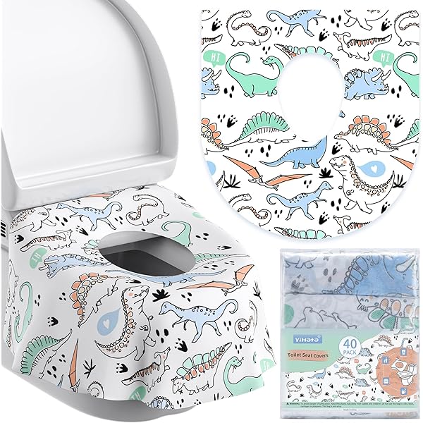 thumbnail image 2 of Public Restroom Protection Handy Basix XL Disposable Toilet Seat Covers - 20 Pack Full Coverage Germ Protection Child Toilet Seat 2 of 11