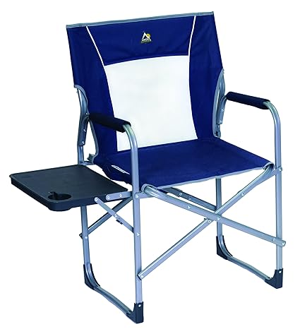 Gci Outdoor Slim Fold Director S Camp Chair With Side Table