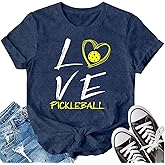 LBP Women Pickleball Shirt Love Pickball T-Shirt Pickleball Lover Player Tee Tops