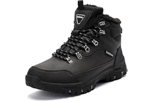 Lamincoa Mens Snow Boots Water Resistant Hiking Boots for Men Non-slip Winter Outdoor Warm Comfort Camping Backpacking Shoe