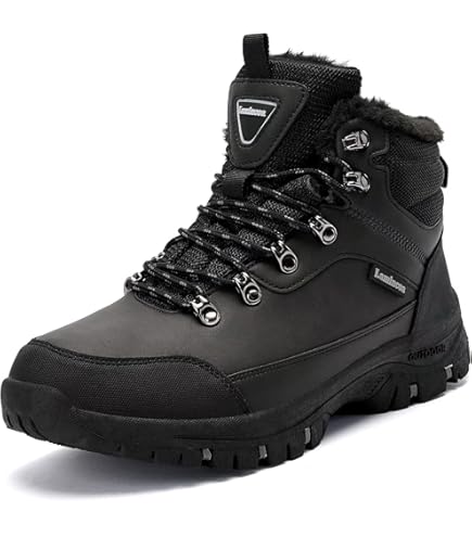 Bottes De Neige Imperméables En Cuir Pour Hommes, Baskets Super Chaudes, Bottes De Randonnée En Plein Air, Chaussures De Travail, Marque Masculine, Hiver