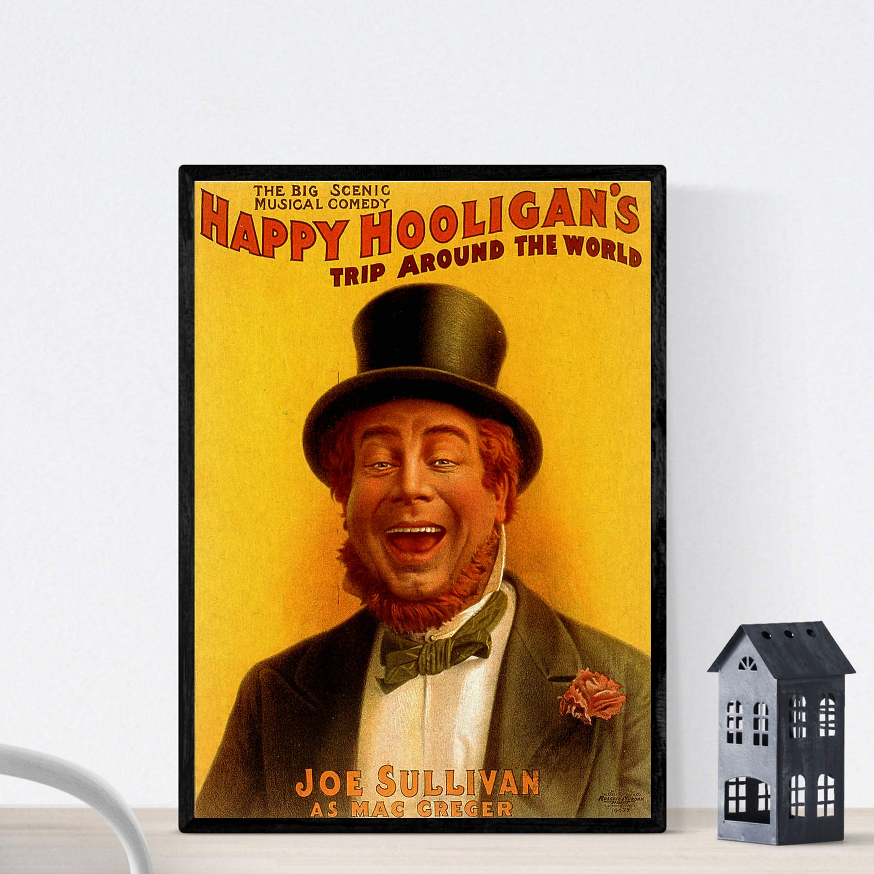 Nacnic Vintage Poster Vintage poster Hooligans happy. A4 size