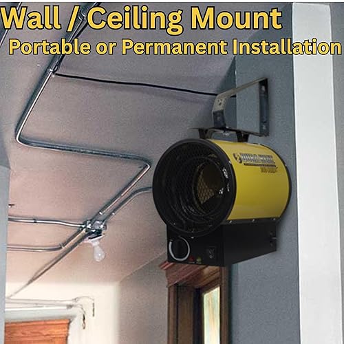 Dura Heat 240V Electric Garage Heater, Wall/Ceiling Mount, 3,750