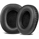 SOULWIT Lambskin Replacement Earpads for Sony MDR-7506 MDR-V6 MDR-V7 MDR-CD900ST Monitor Headphones, Ear Pads Cushions with High-Density Foam - Black