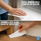 TDBS Pack of 50 Disposable Microfibre Electrostatic Floor Wipes 29x21cm view 3