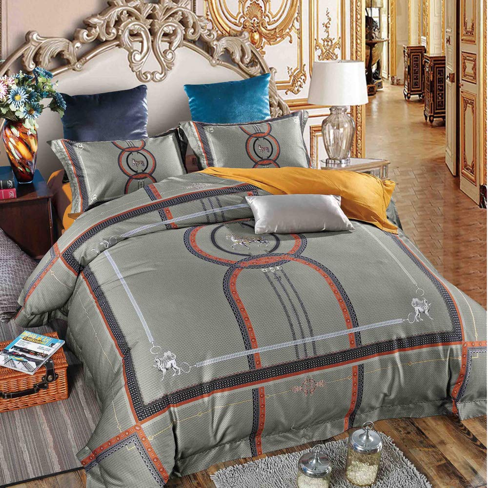 Spread Spain Cotton 600 TC Bedsheet (Multicolour_Super King Size