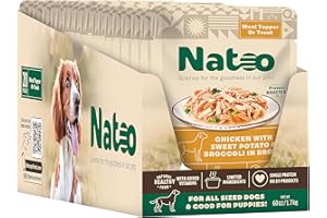 NATOO Dog Food Topper for Picky Eaters & Dog Treat (Chicken, Sweet Potato & Broccoli), Wet Meal Enhancer for Adults & Puppies, Limited Ingredient, 3 oz (Case of 20)