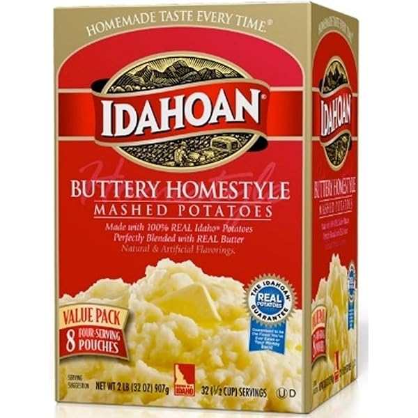 Idahoan Real Premium Mashed Potatoes, Made With GlutenFree 100Percent