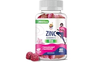 SUNNY SAM Zinc Gummies for Adults - Zinc Chewable Gummy for Immune Support - Powerful Natural Antioxidant Non-GMO Supplement for Children Men Woman Adults