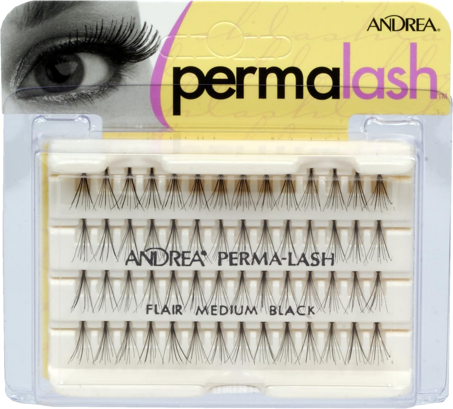 Andrea Permalash Individual Lashes - Flair Medium, 56-Count (Pack of 4)