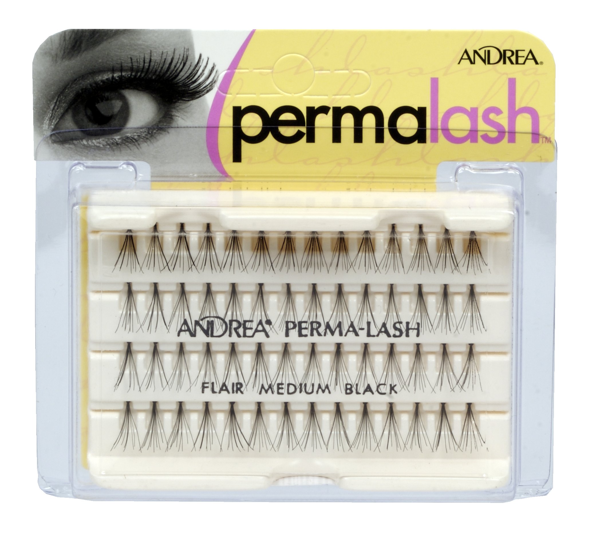 Andrea Permalash Individual Lashes - Flair Medium, 56-Count (Pack of 4)