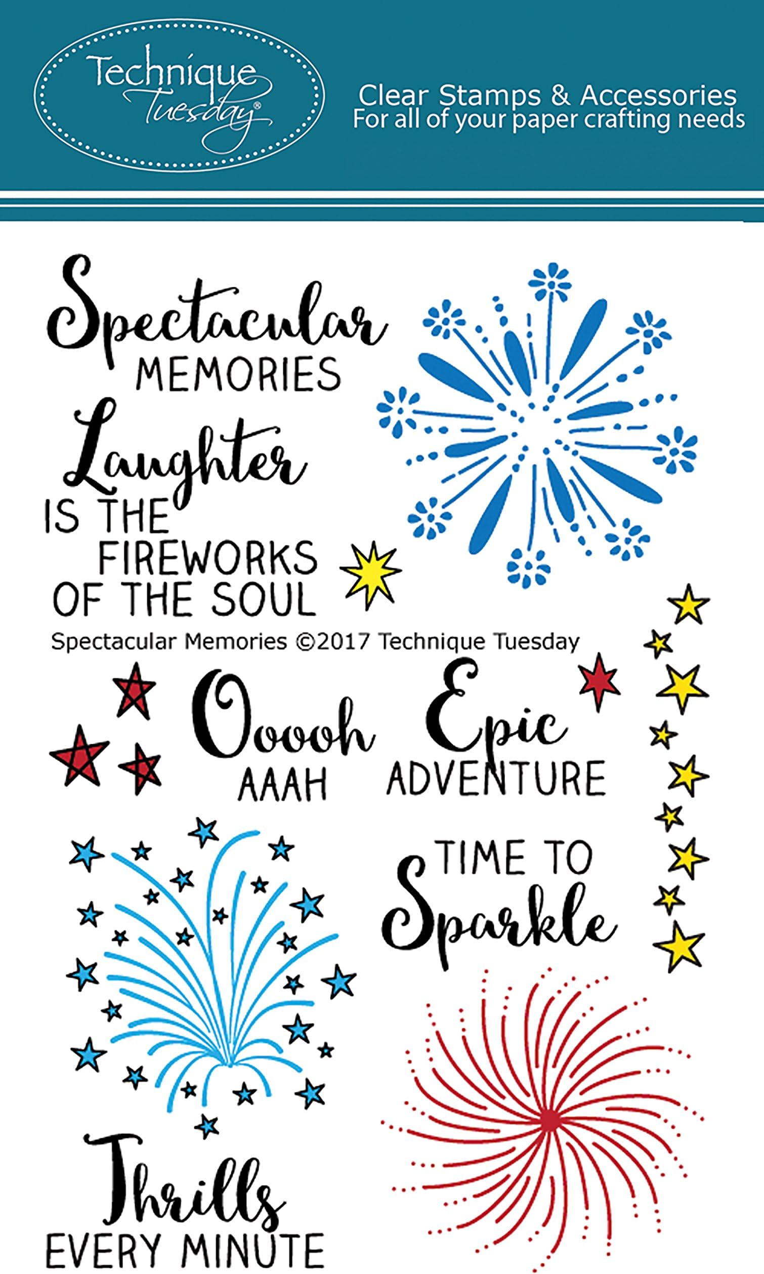 Technique Tuesday Clear Stamps, Multi-Colour, 10.41 x 21.59 x 0.35 cm