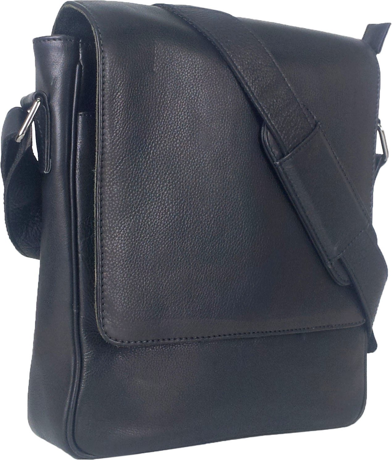 UNICORN Real Leather Black ipad, Ebook or Tablets Messenger Bag #5F