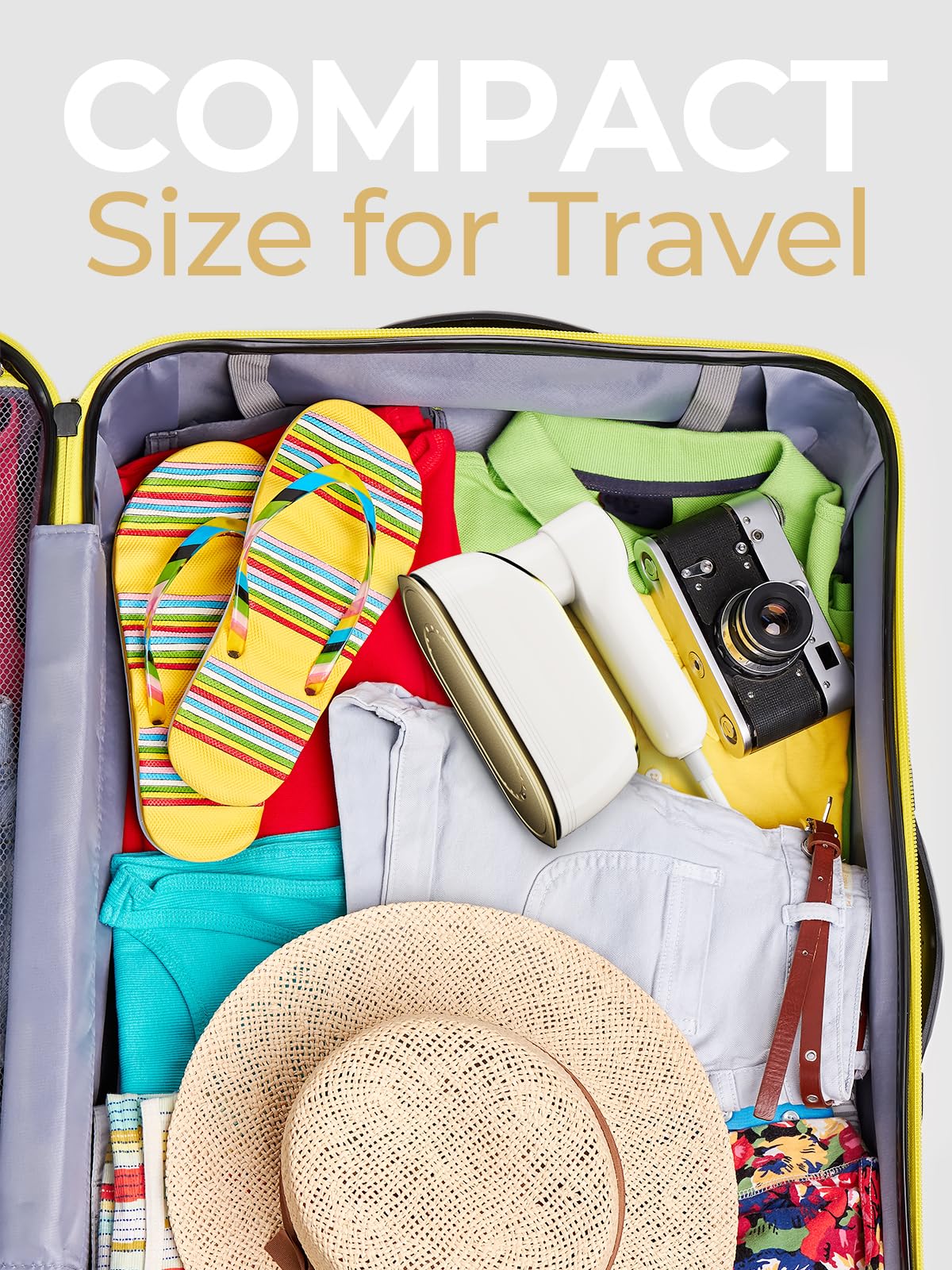 Portable Travel Steamer, 1200W Handheld Fabric Steamer for Clothes, 4 Modes with LCD Display, Powerful Wrinkle Remover for Home & Travel, 150ml Water Tank, 10S Fast Heat-Up, 180° Swivel Handle