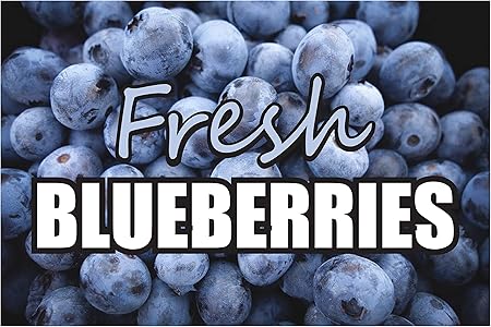 Amazon Com Banner Buzz Make It Visible Fresh Blueberries Yard