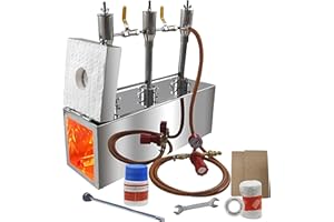 Simond Store Blacksmith Propane Forge Triple Burner with One Side Door, 2 x Insulation, Gas Forge for Tools Equipment Knife Making Farrier - Rectangle Shape