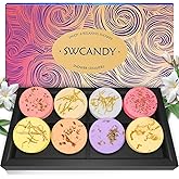 SWCANDY Shower Steamers Aromatherapy 8 Pack, Gifts for Mom Home Spa | Floral Scents Christmas Stocking Stuffers Grandma Women with Natural Essential Oils Self Care Stress Relief Relaxation