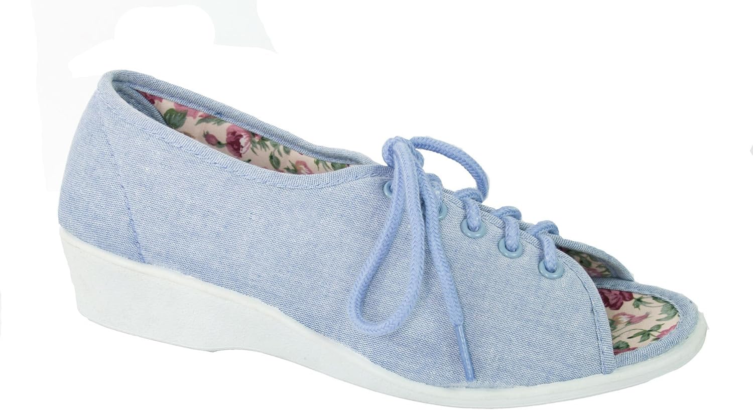 open toe canvas shoes