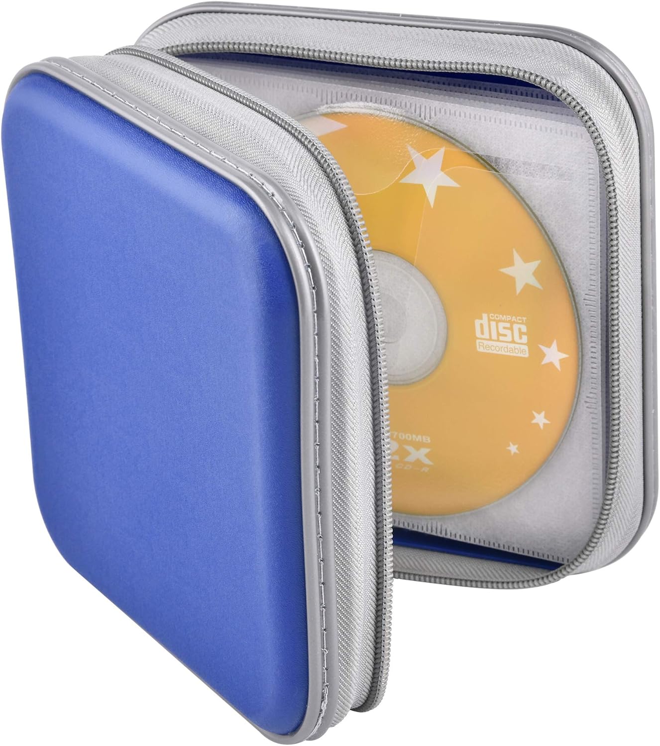 Bivisen CD Case, DVDS Wallet Holder, CD/DVD Case Wallet 40 Discs Heavy Duty Bag Binder Storage Booklet Album (Blue): Home Improvement