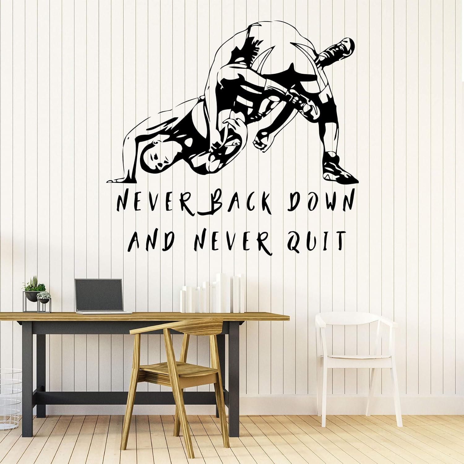 22 x 24 in Wrestling Wall Decal Wrestler Fighter Club