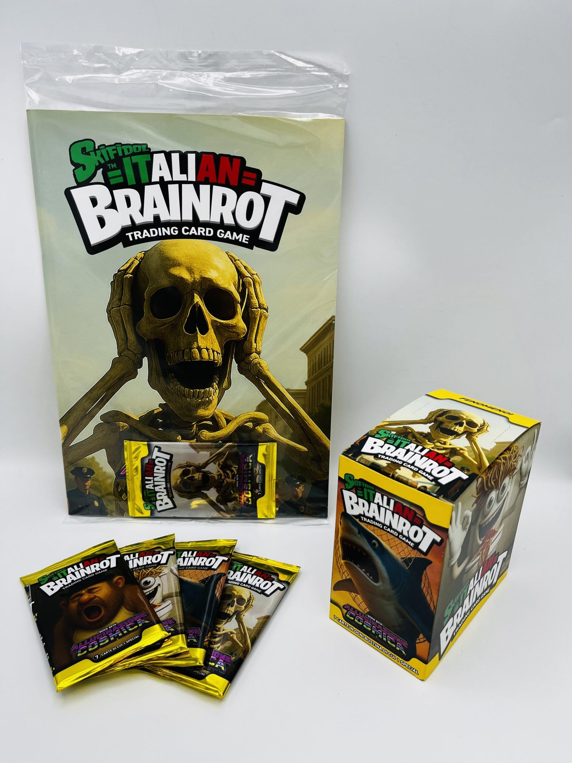 manuelkant Album + Box Box 24 Sealed Bags for Skifidol Italian Brainrot Beta Series Cosmic Allucination TCG