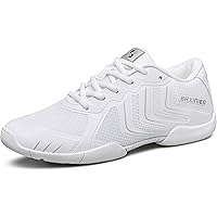 Cheerleading-schoenen voor meisjes, gedeelde zool, cheerleading-schoenen, wedstrijd, tennis, sneakers, ademend, superlicht, wit, cheerschoenen voor vrouwen, sport, training, tennis, sneakers, wit, 32
