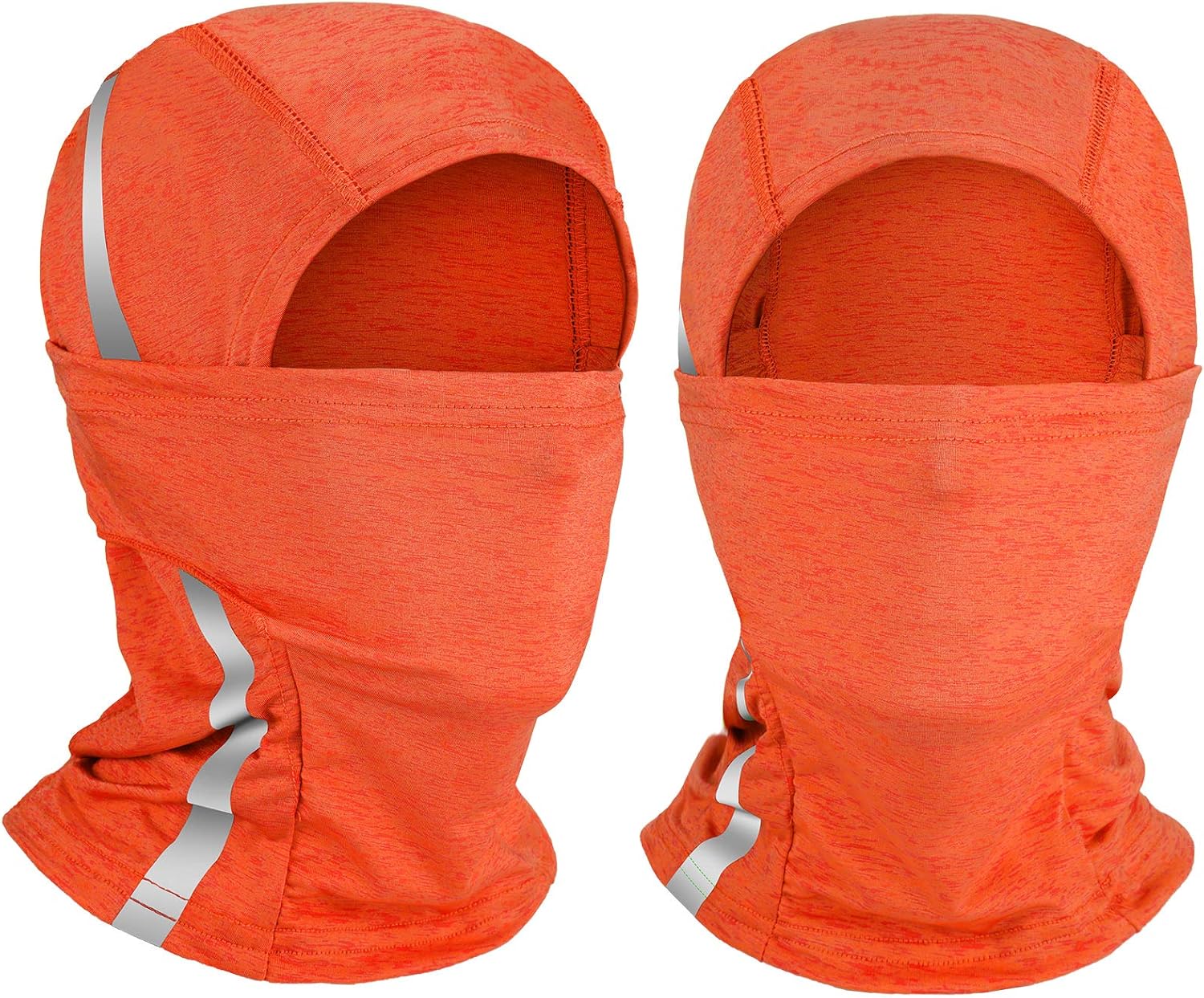 2 Pieces Reflective Full Face Cover Sun Protection Balaclava Safety Neck Gaiter (Fluorescent Orange) at  Men’s Clothing store