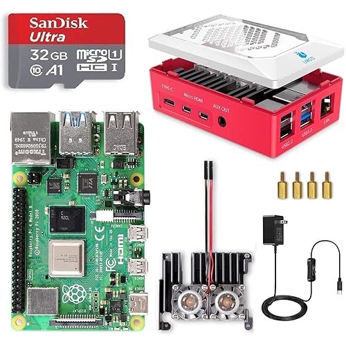 LABISTS Raspberry Pi 4 8GB RAM Starter Kit with 32GB Micro SD Card (8GB RAM)