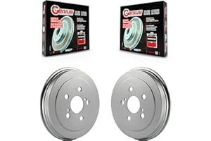 Genius Rear Coated Brake Drums Pair Replacement For Toyota Corolla Prius Celica KG-101401
