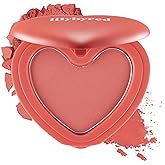 lilybyred Luv Beam Cheek | Heart-Shaped Korean Powder Blush, Soft Matte Finish with Subtle Shimmer, Blendable & Buildable, Lightweight & Long-Lasting, Natural Flush (05 French Marsala)