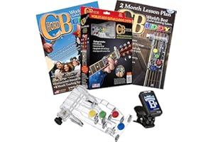 CLASSICAL Guitar Chord Buddy Learning System Teaching Aid with True Tune Clip-on Chromatic Tuner for Nylon-String, Wide-Neck Classic Guitars ChordBuddy Combo for Necks over 2" Wide