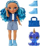 Rainbow High Littles Sapphire Bradshaw 14 cm Doll with Yeti Pet Purse view 2