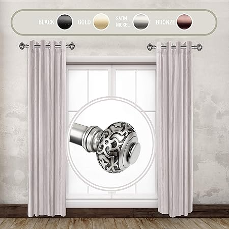 Amazon Com Rudi 1 Bazar Side Curtain Rod 12 20 Inch Set Of 2