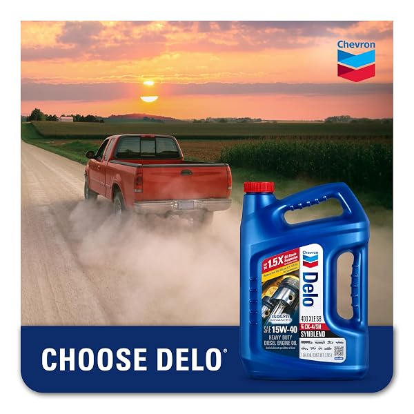 DELO 400 XLE HEAVY DUTY SYNBLEND DIESEL ENGINE OIL 15W-40, 1 GALLON, PACK OF 1