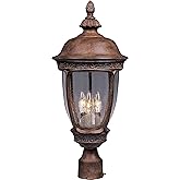 Maxim Knob Hill DC-Three Light Outdoor Pole/Post Mount in European style-13 Inches Wide by 28 inches high
