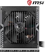 MSI MAG A650BN 650W 80 Plus Bronze Power Supply 12V Single-Rail 120mm view 3