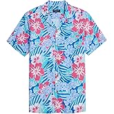 vineyard vines Men's Island Floral Linen Rayon Short Sleeve Cabana Shirt