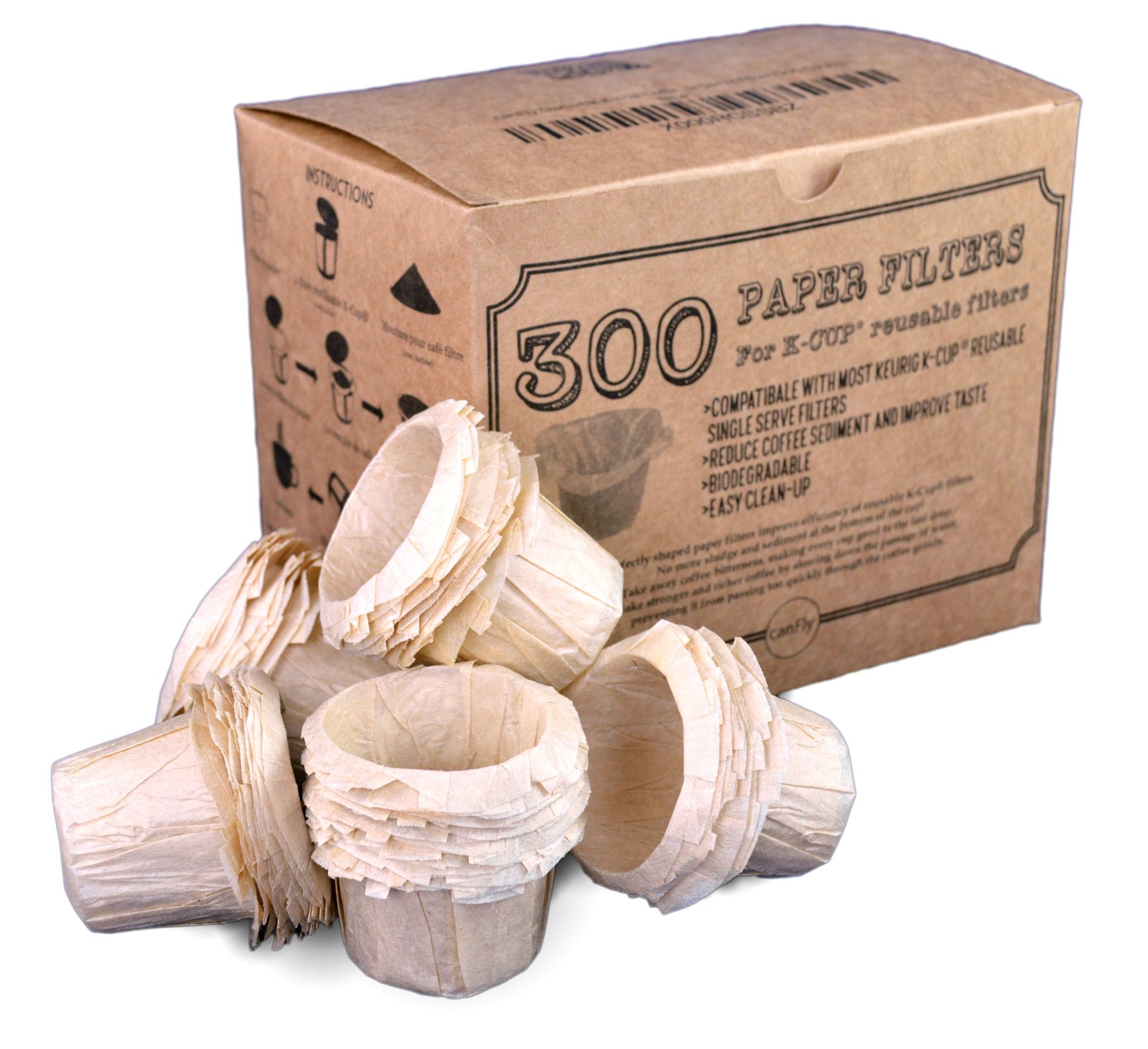 canFly Unbleached Disposable K-CUP 