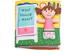 Melissa & Doug Soft Activity Baby Book - What Should I Wear?Sensory Toys for Toddlers, Travel Toys for Toddlers, Dress Up Dol