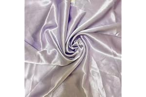 LMAEZNER Satin Fabric by The Yard, Satin Fabric Silky & Shiny SmoothCloth Fabric Bridal Satin Fabric for Wedding Dress DIY Making Supplies Quilting Patchwork Clothing Sewing (1 Yard, Purple)