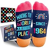 HAPPYPOP Birthday Gifts Men Women - 1964 1969 1974 1979 1984 1989 1994 Bday Socks with Card
