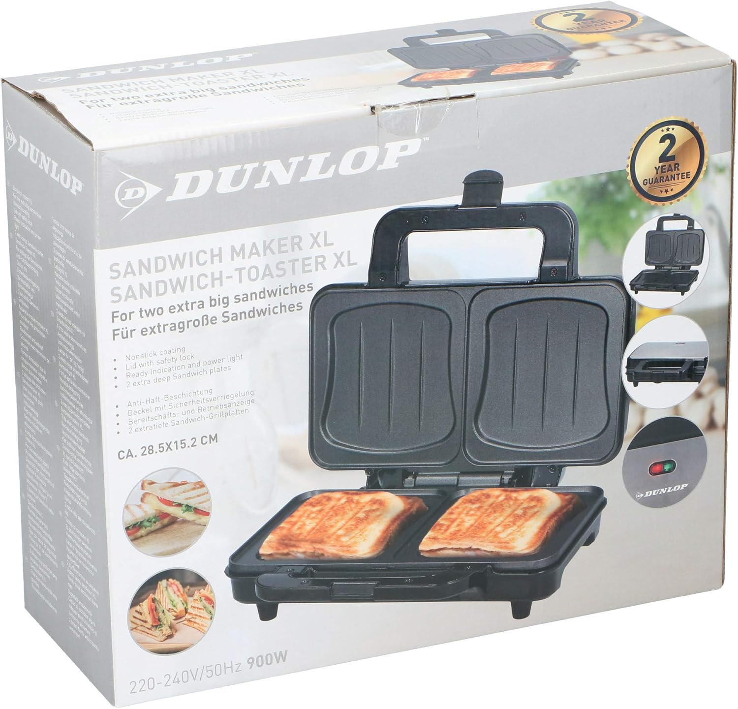 Dunlop Appareil A Croque Monsieur Xl 12203