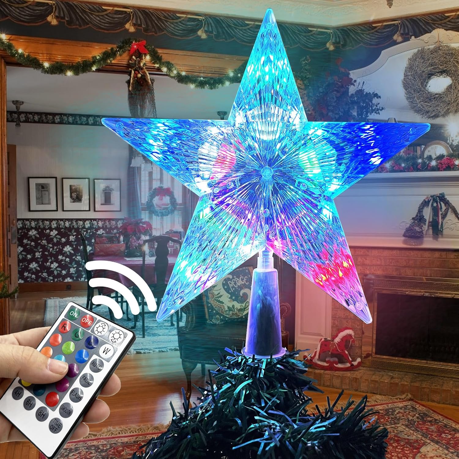 Tree Toppers - Christmas Tree Topper Star 8.6