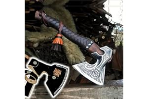 Shiny Crafts-Viking Axe- Beautiful Custom Handmade Bearded Axe, Best Gifts for Men, Best Birthday Gift with Sheath